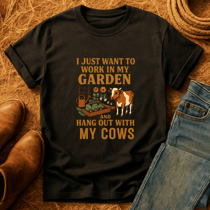 Just Gardening And Cows T-Shirt