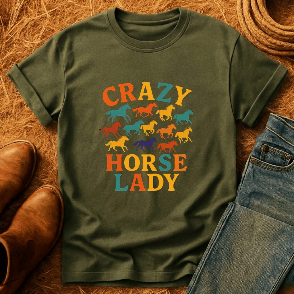 Crazy Horse Lady T-Shirt