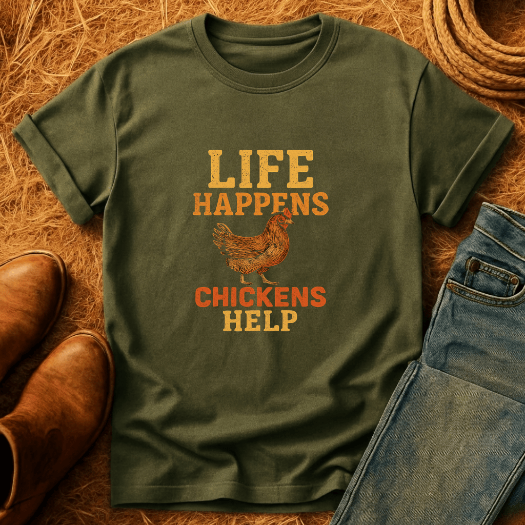 Life Happens. Chickens Help T-Shirt
