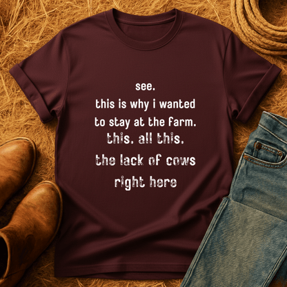 Serious Lack Of Cows T-Shirt