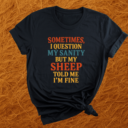 Sheep Say Im Sane T-Shirt
