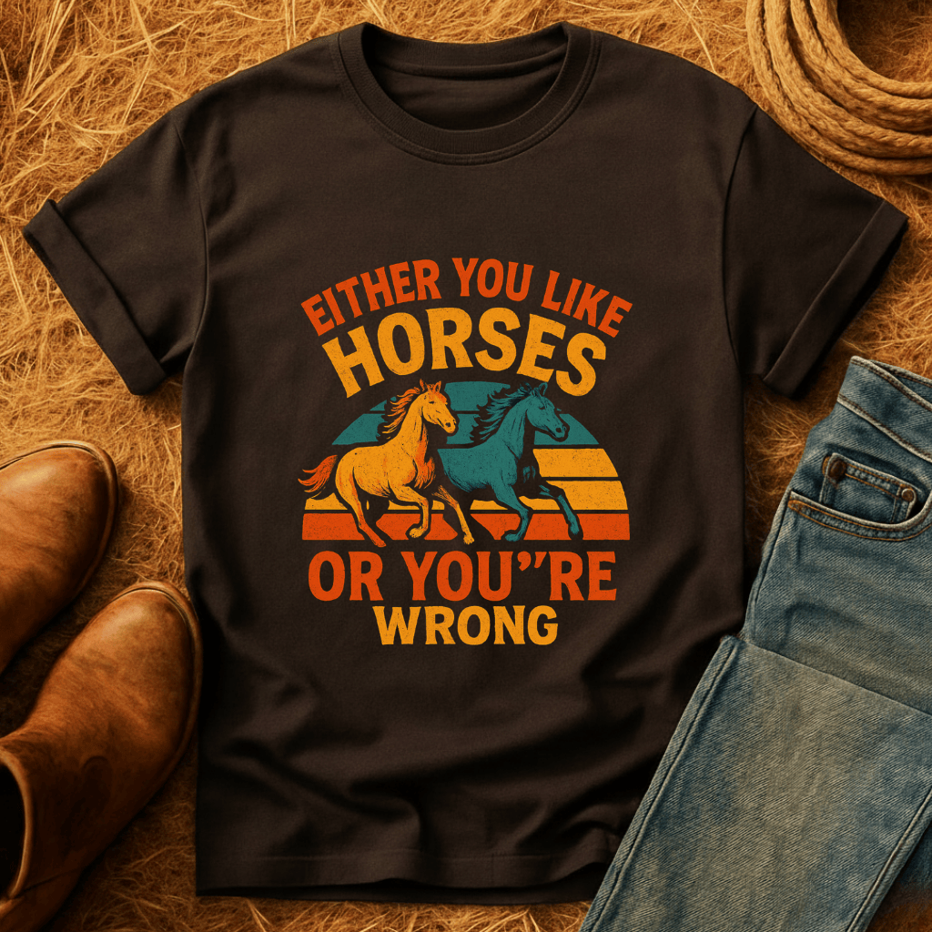Horses Or You're Wrong T-Shirt