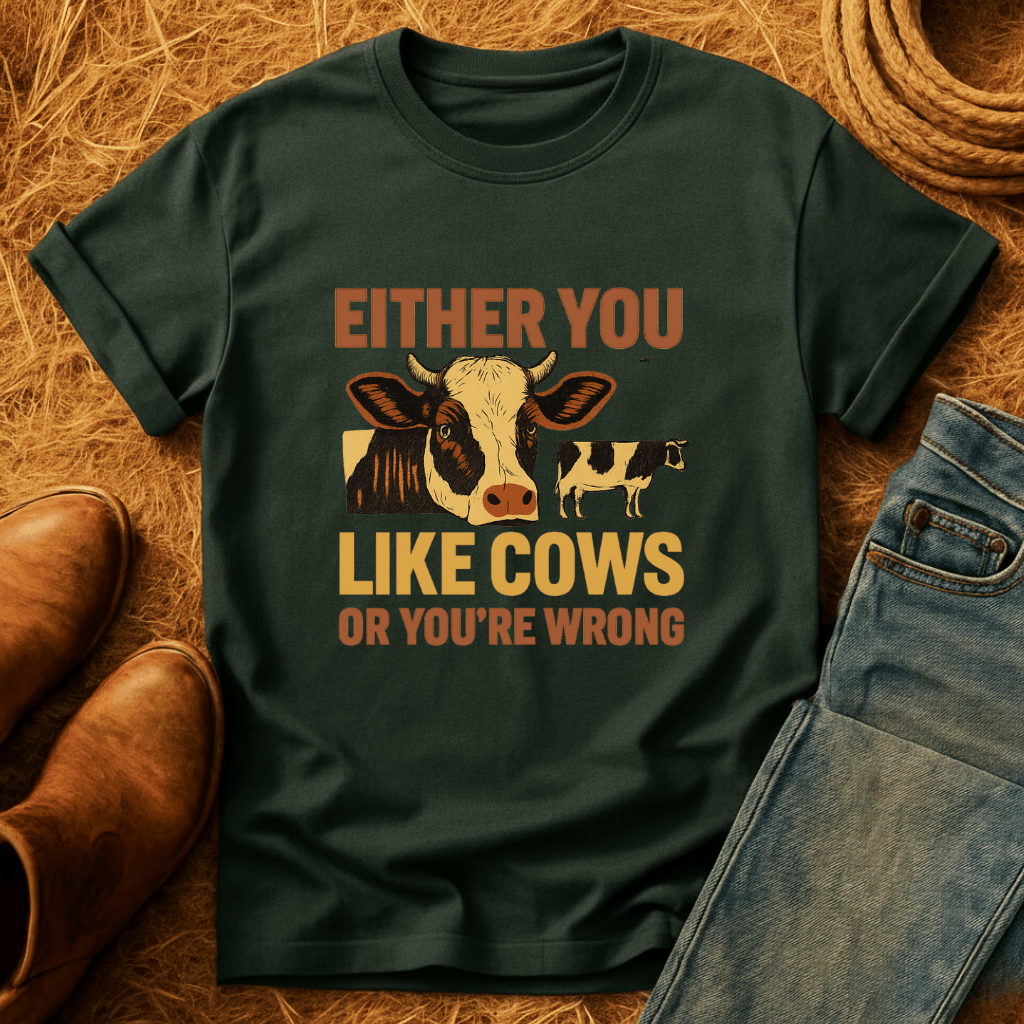 Cows Or You're Wrong T-Shirt