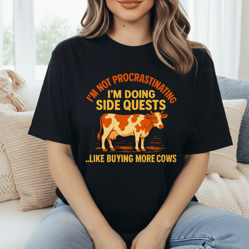 Cow Side Quests T-Shirt