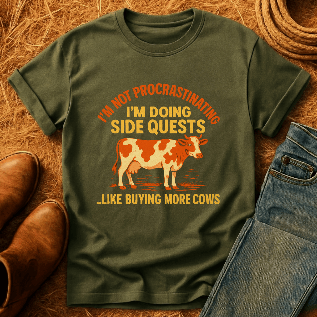 Cow Side Quests T-Shirt