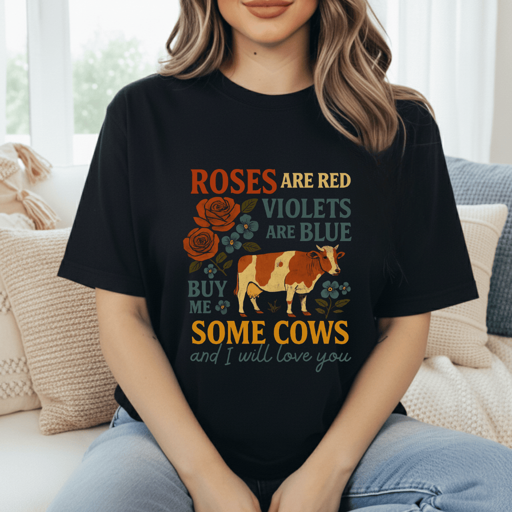 Roses Are Red Cows T-Shirt
