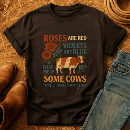 Roses Are Red Cows T-Shirt