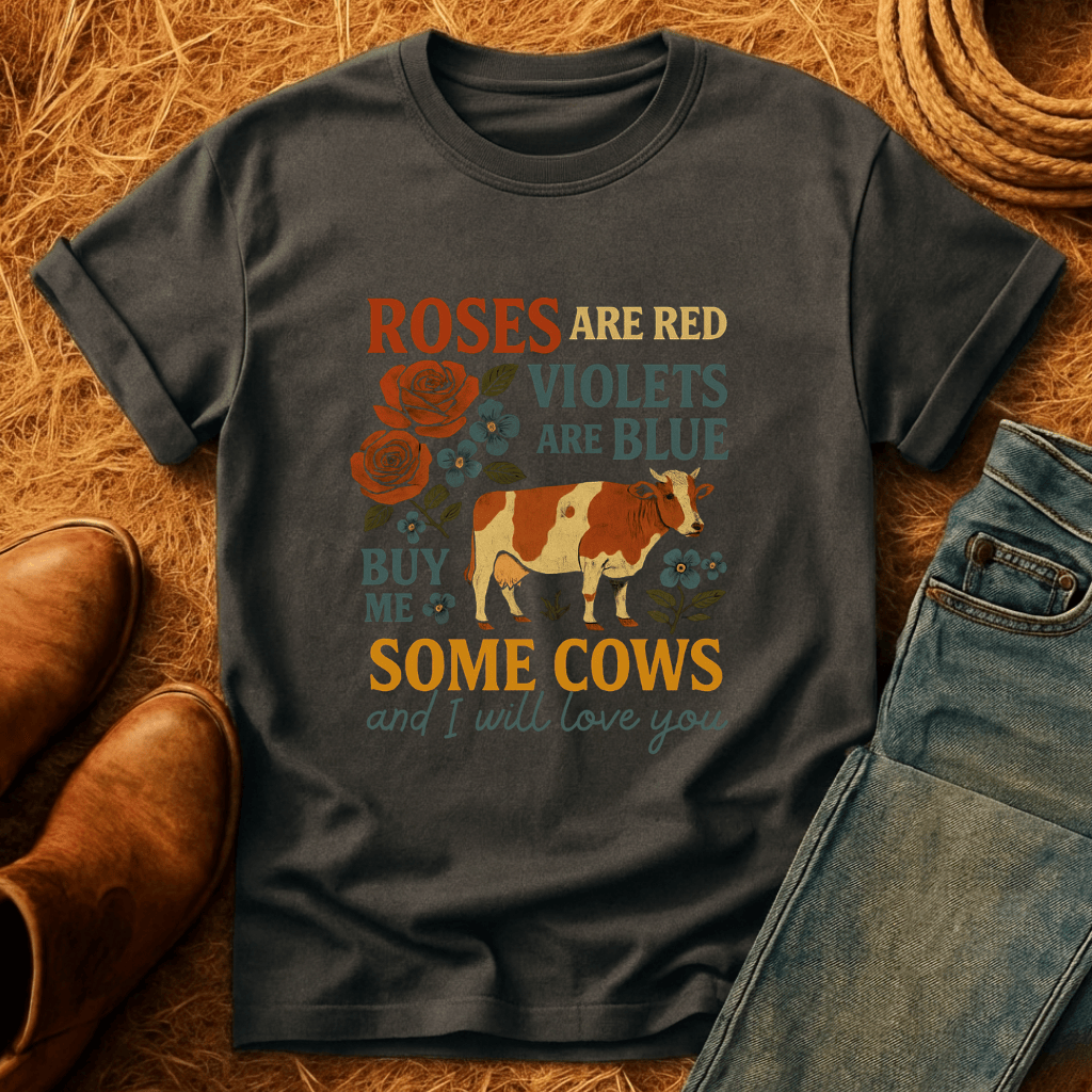 Roses Are Red Cows T-Shirt