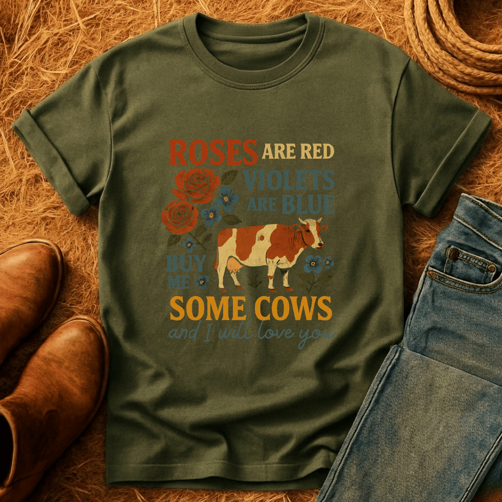 Roses Are Red Cows T-Shirt