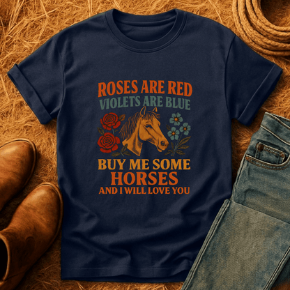 Roses Are Red Horses T-Shirt