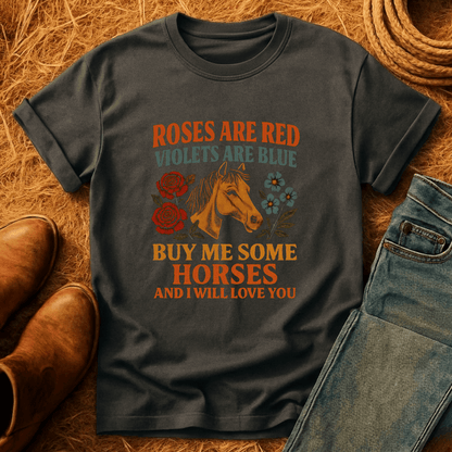 Roses Are Red Horses T-Shirt