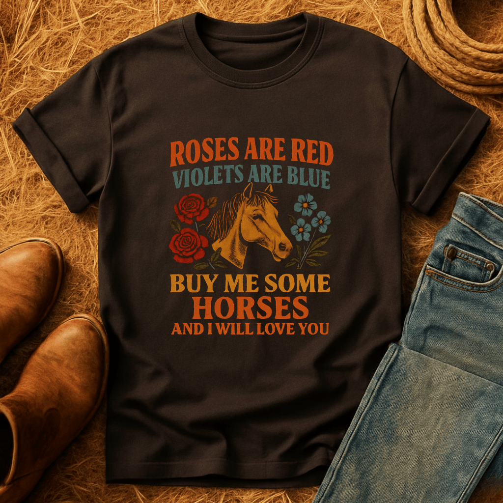 Roses Are Red Horses T-Shirt