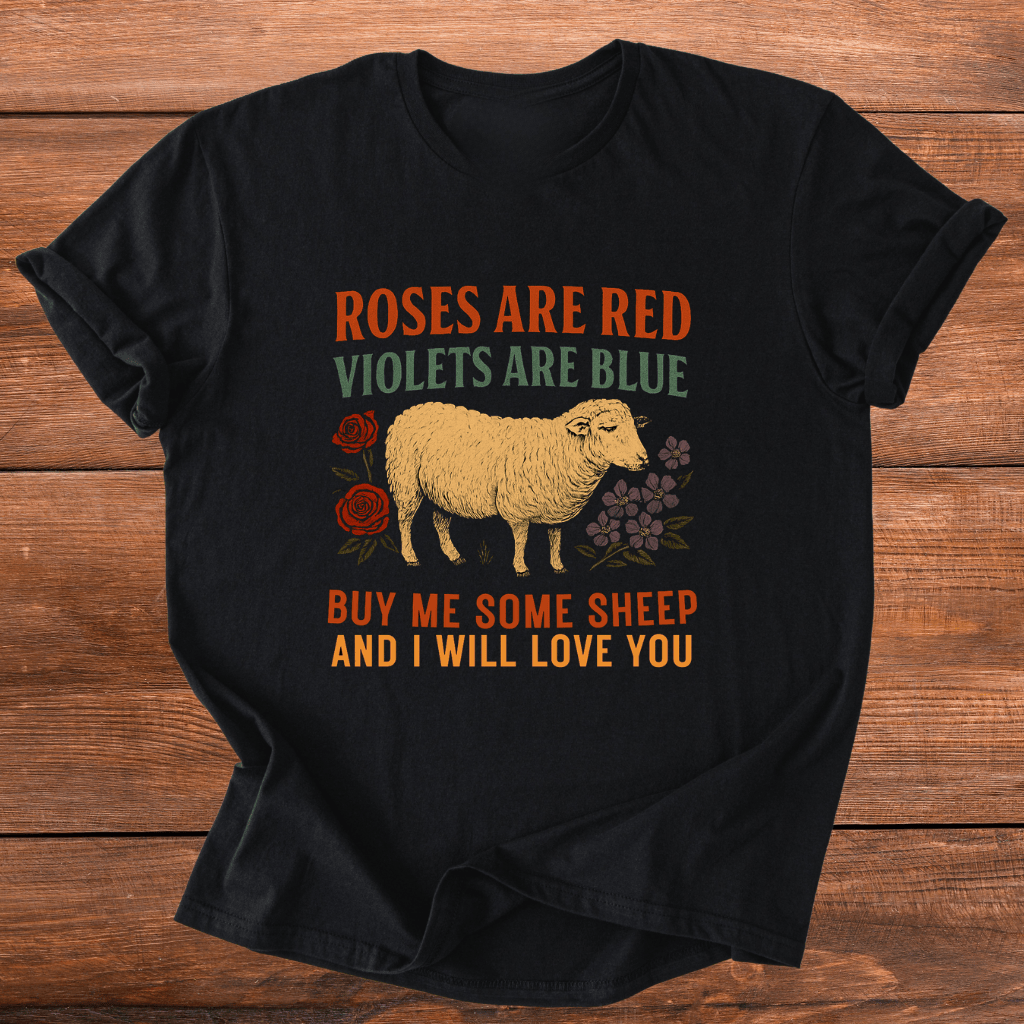 Roses Are Red Sheep T-Shirt