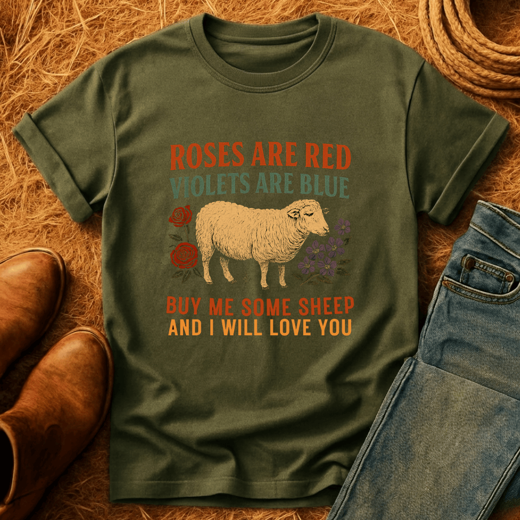 Roses Are Red Sheep T-Shirt