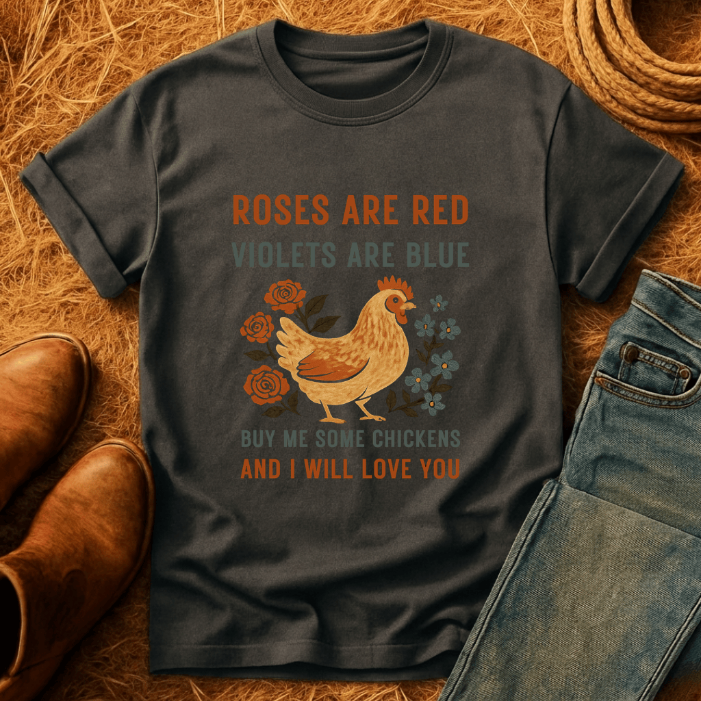 Roses Are Red Chickens T-Shirt