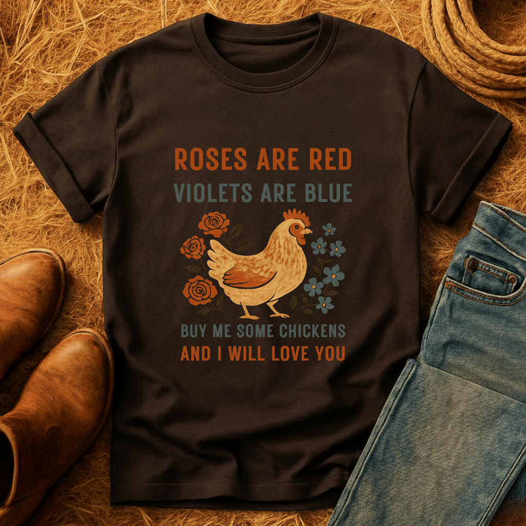 Roses Are Red Chickens T-Shirt