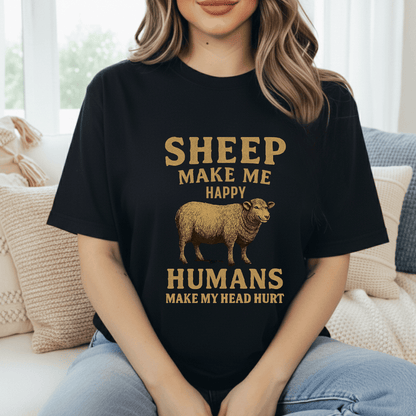 Sheep Make Me Happy T-Shirt