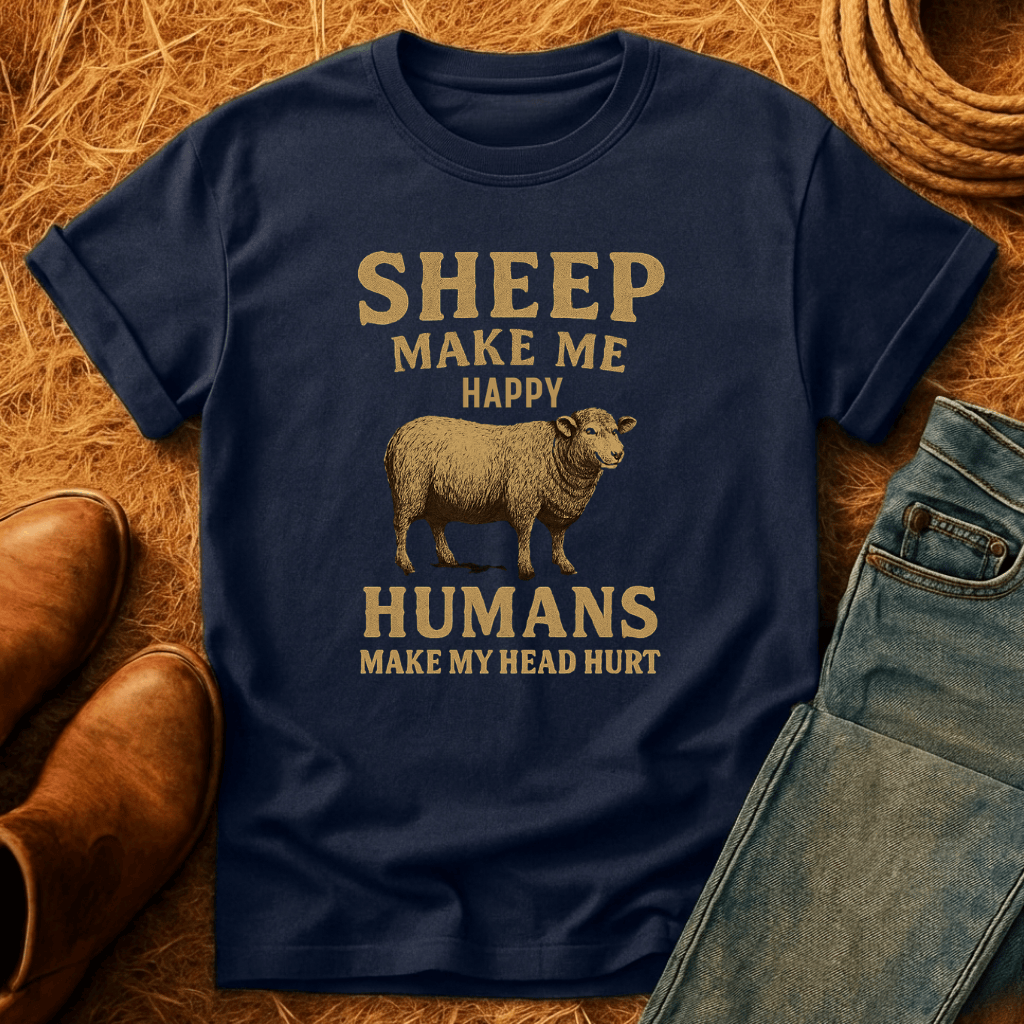 Sheep Make Me Happy T-Shirt