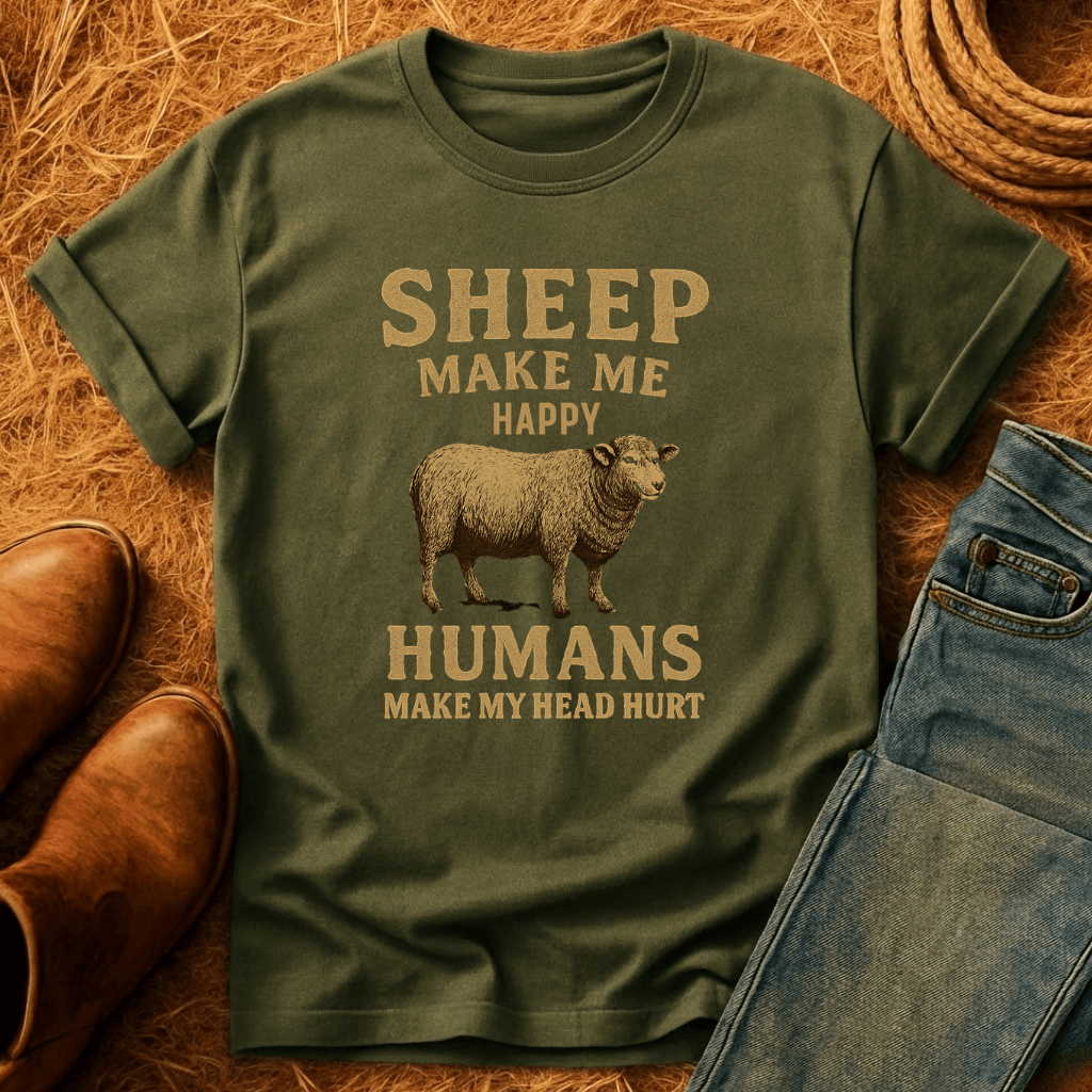 Sheep Make Me Happy T-Shirt