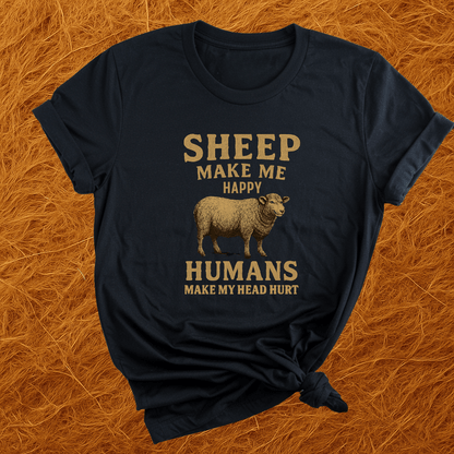 Sheep Make Me Happy T-Shirt