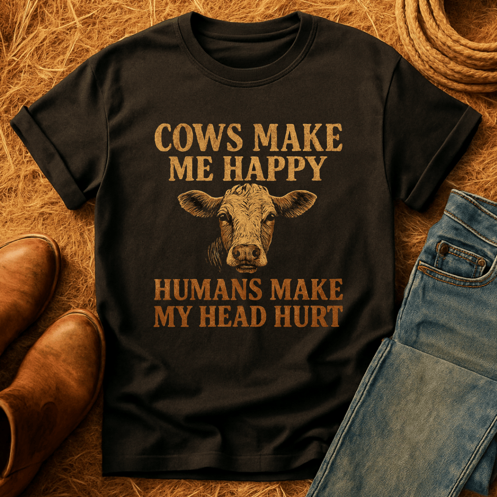 Cows Make Me Happy T-Shirt