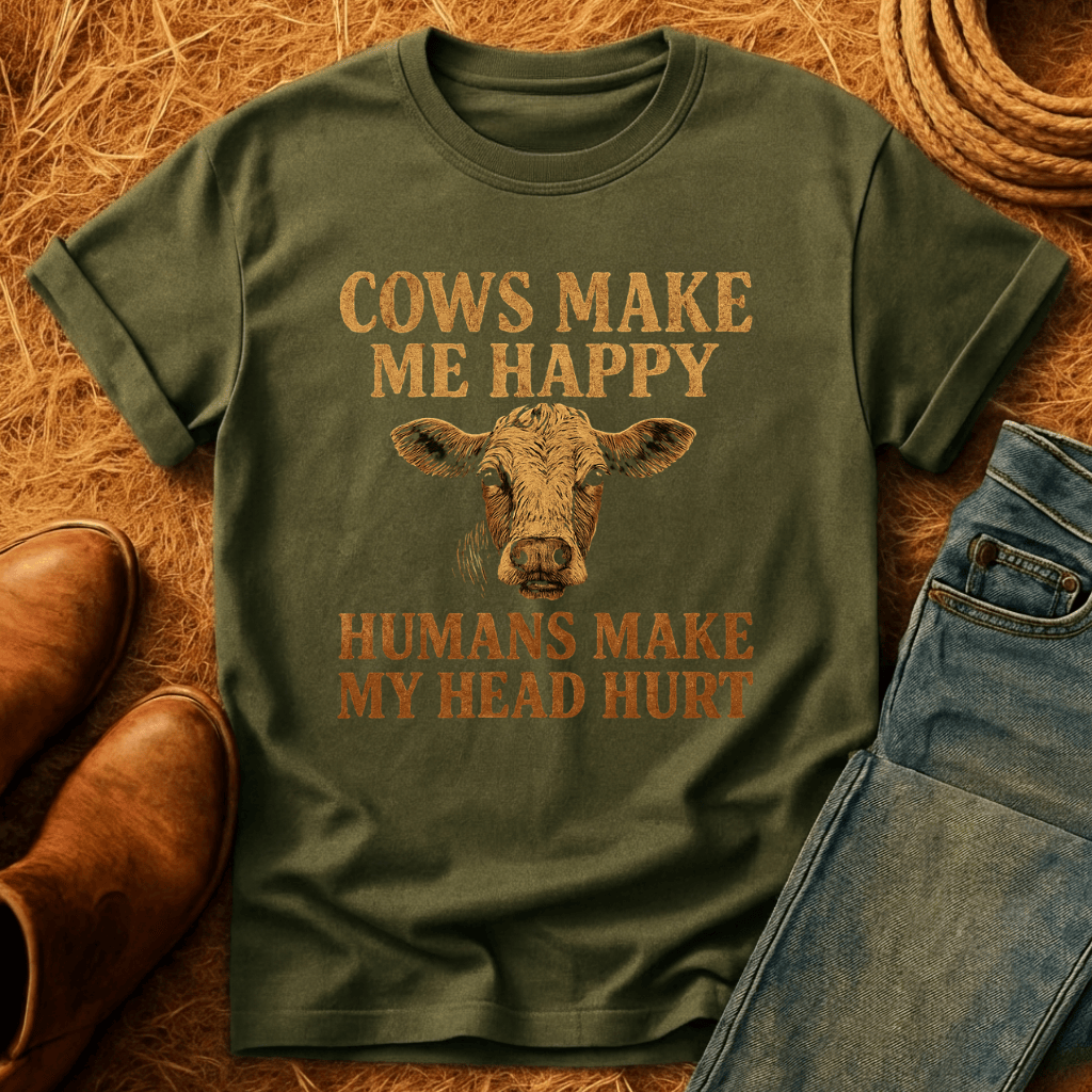 Cows Make Me Happy T-Shirt