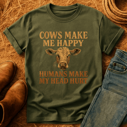 Cows Make Me Happy T-Shirt