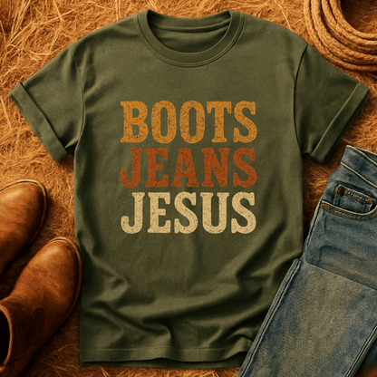 Boots, Jeans & Jesus T-Shirt