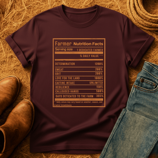 Farmer Nutrition Facts T-Shirt