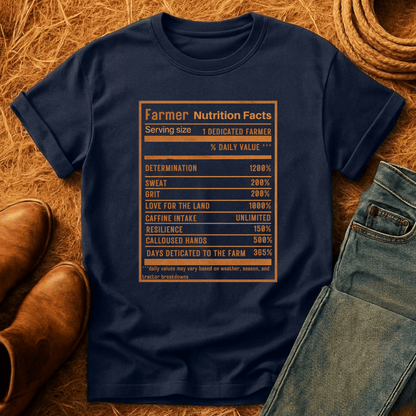 Farmer Nutrition Facts T-Shirt