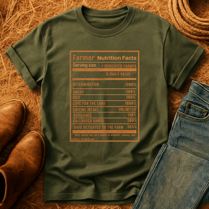 Farmer Nutrition Facts T-Shirt