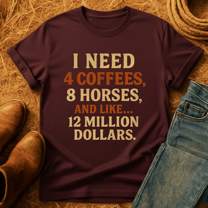 Coffee And Horses T-Shirt