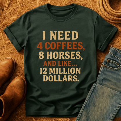 Coffee And Horses T-Shirt