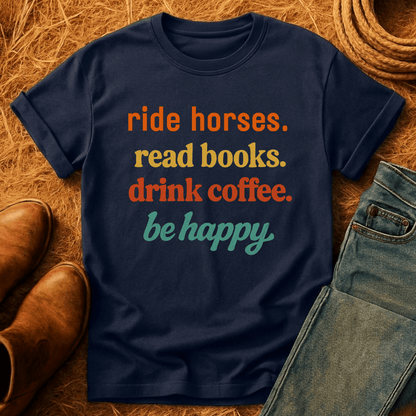 Horses, Books & Coffee T-Shirt