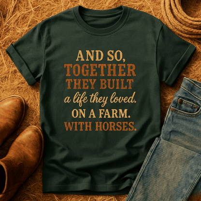 A Farm With Horses T-Shirt
