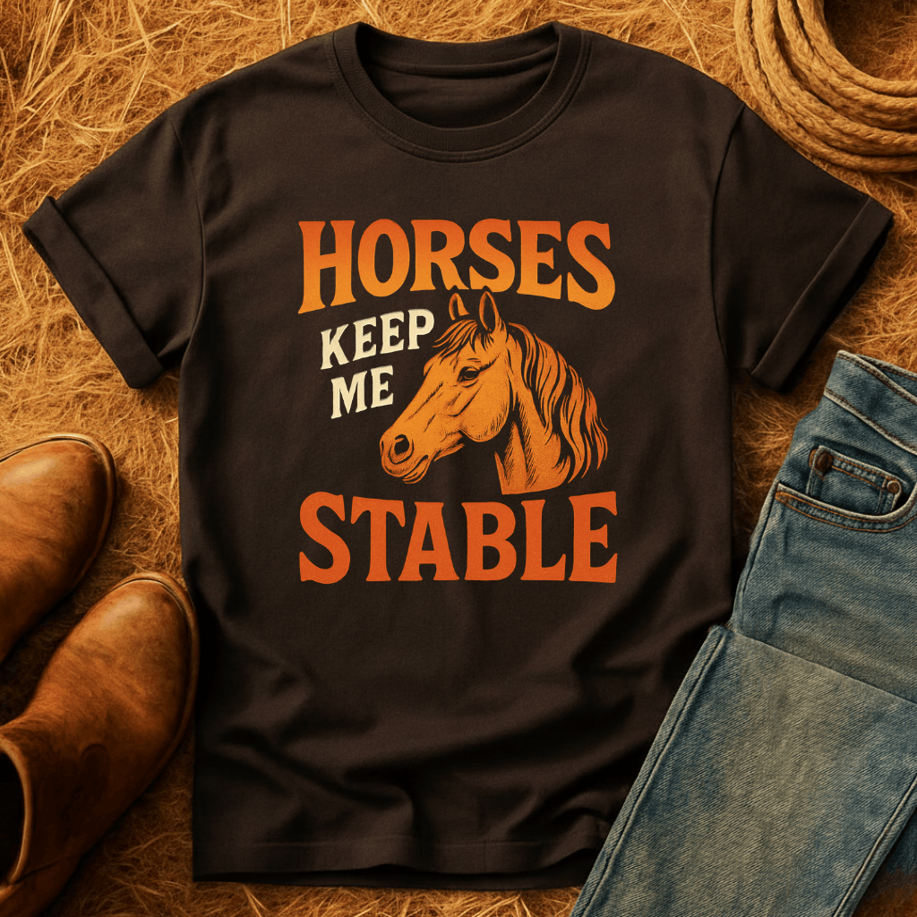 Horses Keep Me Stable T-Shirt