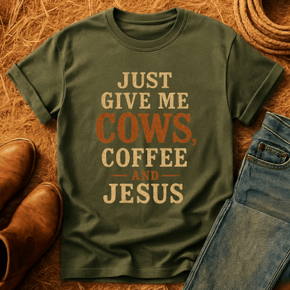 Coffee, Cows & Jesus T-Shirt