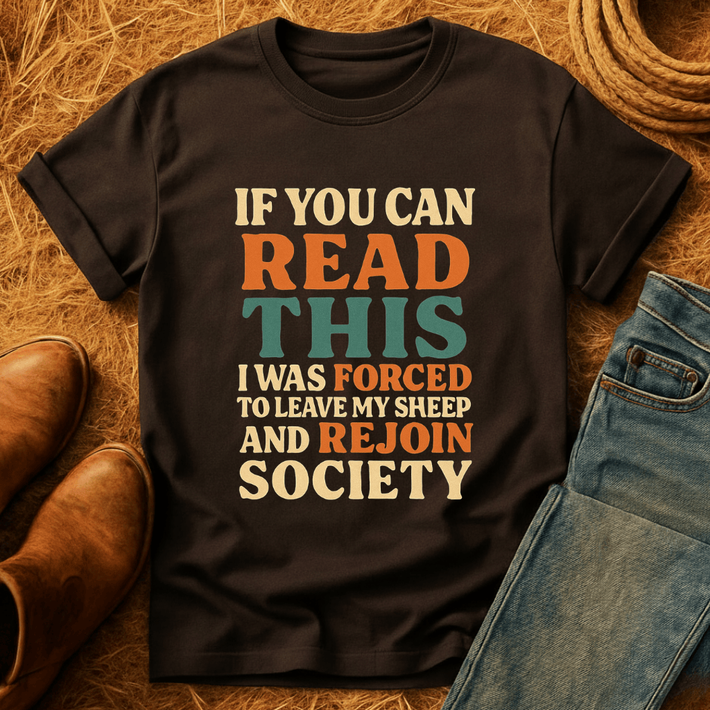 Forced To Leave My Sheep T-Shirt