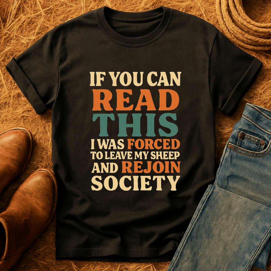 Forced To Leave My Sheep T-Shirt