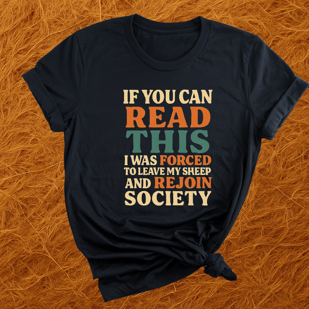 Forced To Leave My Sheep T-Shirt