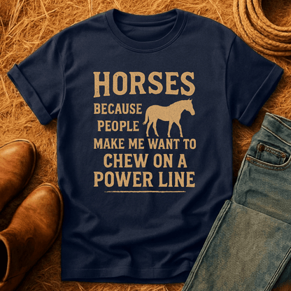 Horses Because... T-Shirt
