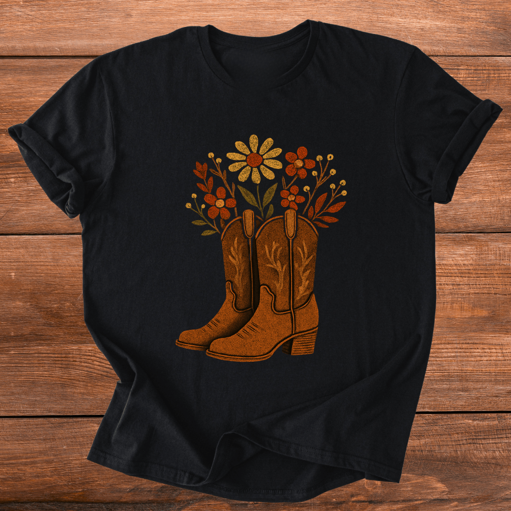 Wildflower Boots T-Shirt