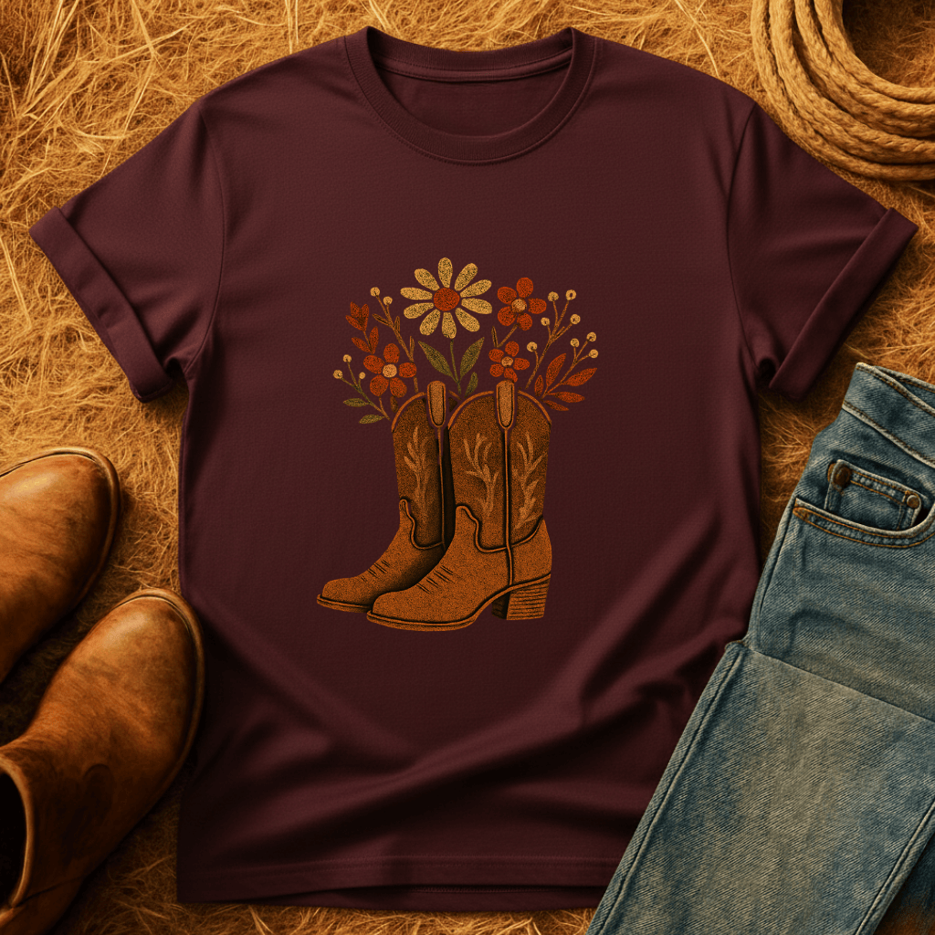 Wildflower Boots T-Shirt