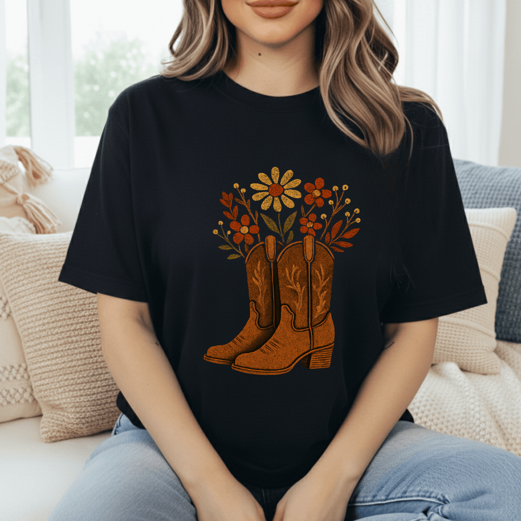 Wildflower Boots T-Shirt