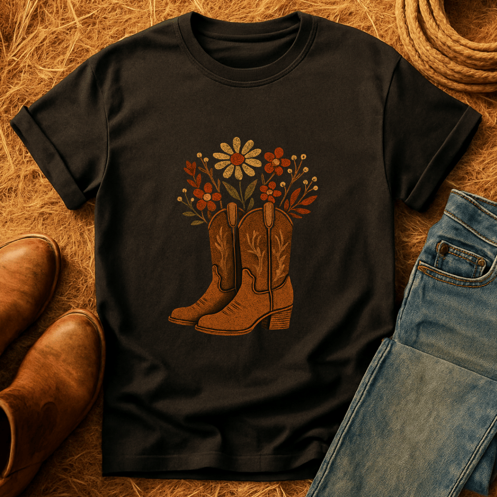 Wildflower Boots T-Shirt