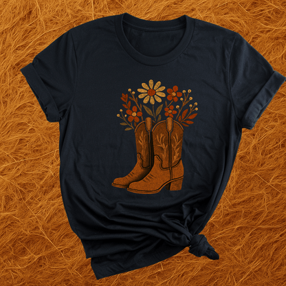 Wildflower Boots T-Shirt