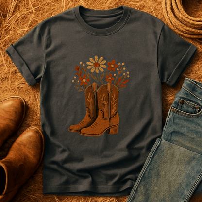 Wildflower Boots T-Shirt