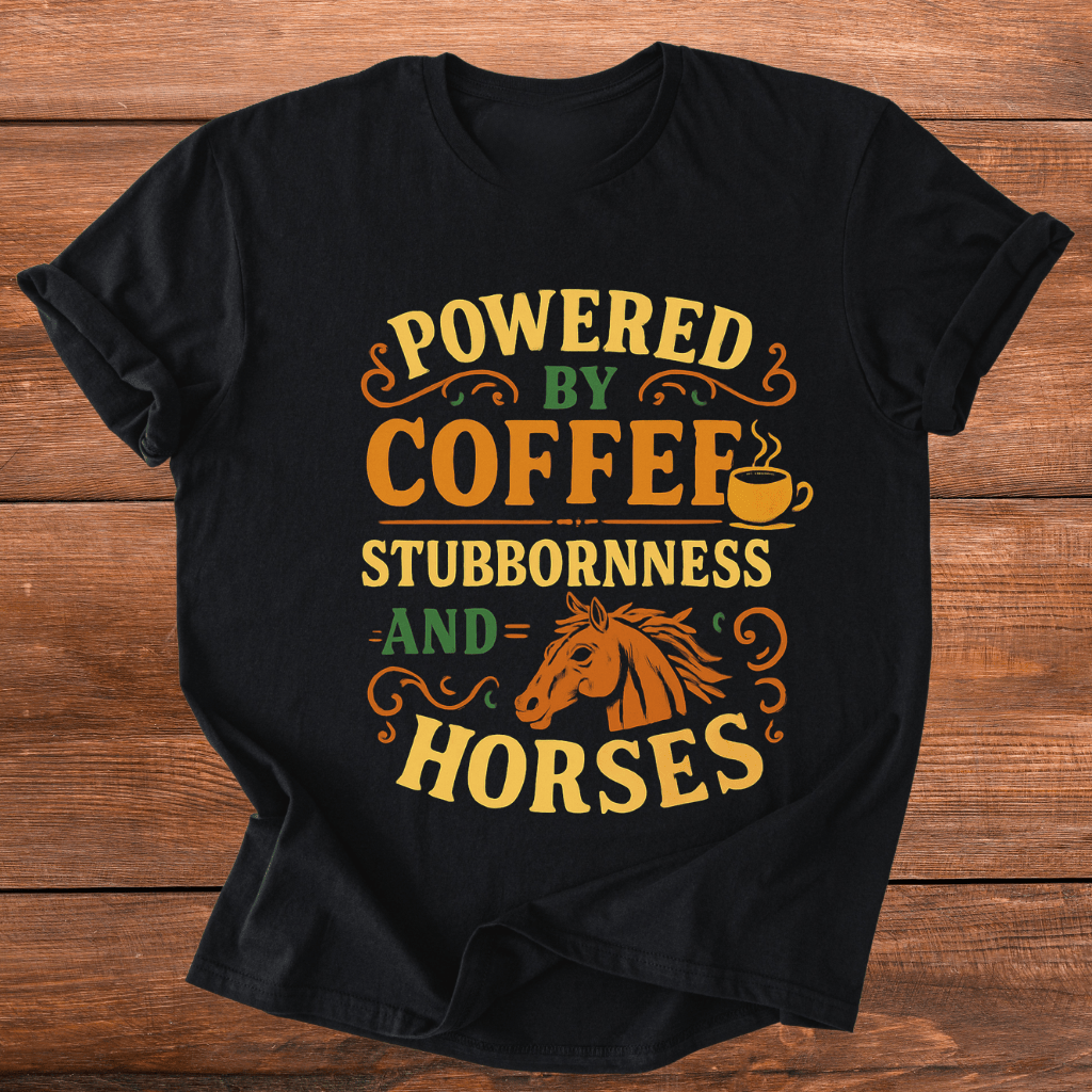 Coffee, Stubbornness & Horses T-Shirt