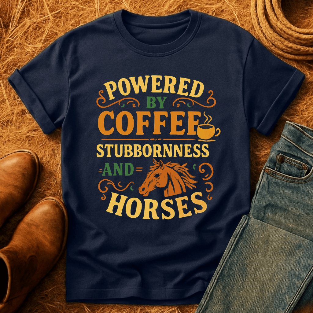 Coffee, Stubbornness & Horses T-Shirt