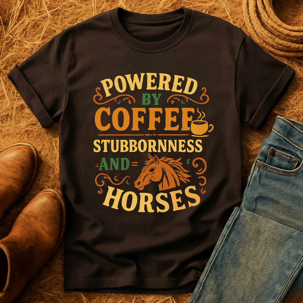 Coffee, Stubbornness & Horses T-Shirt